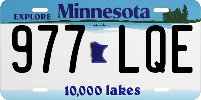 MN license plate 977LQE