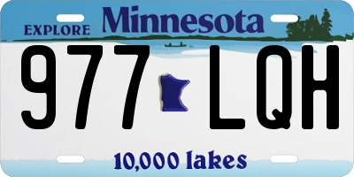 MN license plate 977LQH