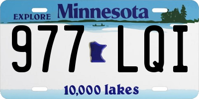 MN license plate 977LQI