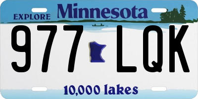 MN license plate 977LQK