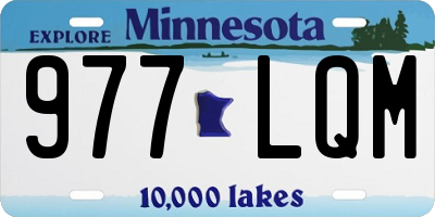 MN license plate 977LQM