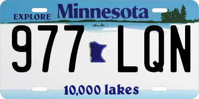 MN license plate 977LQN