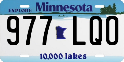 MN license plate 977LQO