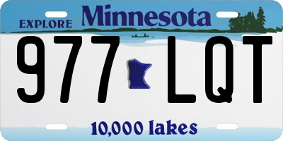 MN license plate 977LQT