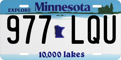 MN license plate 977LQU
