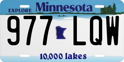 MN license plate 977LQW