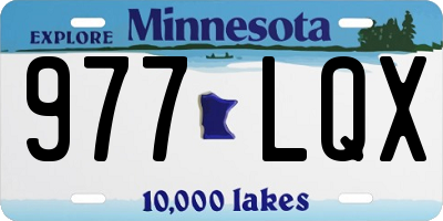 MN license plate 977LQX