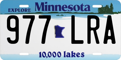 MN license plate 977LRA