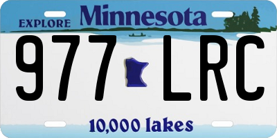 MN license plate 977LRC
