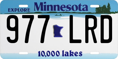 MN license plate 977LRD