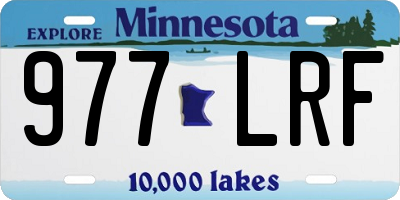 MN license plate 977LRF