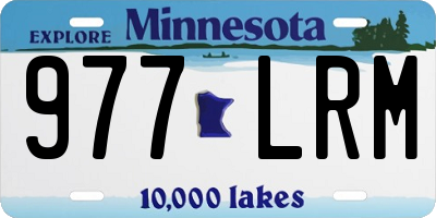 MN license plate 977LRM