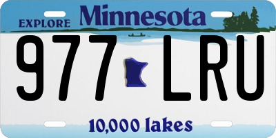 MN license plate 977LRU
