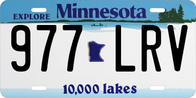 MN license plate 977LRV