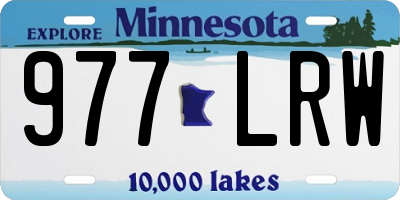 MN license plate 977LRW