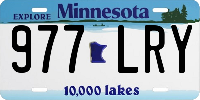 MN license plate 977LRY