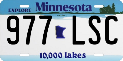 MN license plate 977LSC