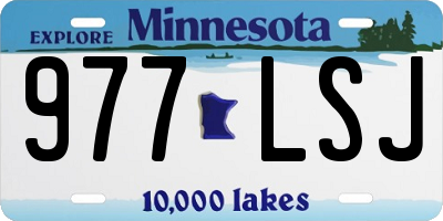 MN license plate 977LSJ