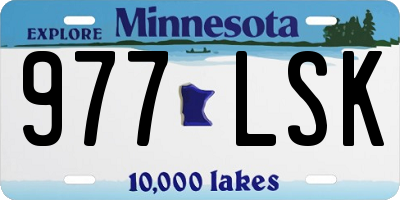 MN license plate 977LSK