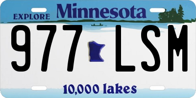 MN license plate 977LSM