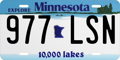 MN license plate 977LSN