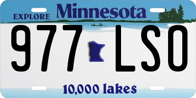 MN license plate 977LSO