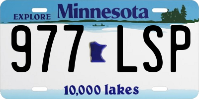 MN license plate 977LSP