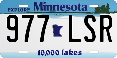 MN license plate 977LSR