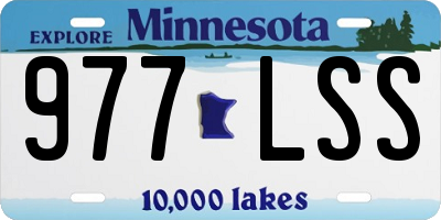 MN license plate 977LSS