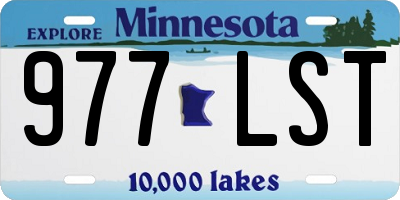 MN license plate 977LST