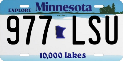 MN license plate 977LSU