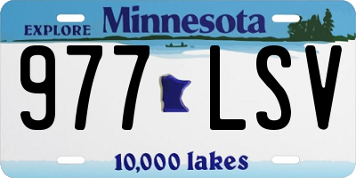 MN license plate 977LSV