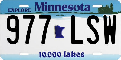 MN license plate 977LSW