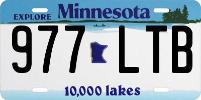 MN license plate 977LTB