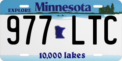 MN license plate 977LTC