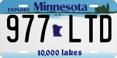 MN license plate 977LTD