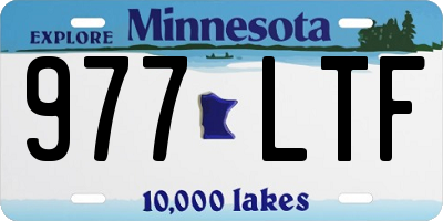 MN license plate 977LTF