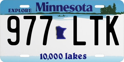 MN license plate 977LTK