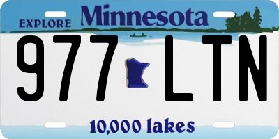 MN license plate 977LTN
