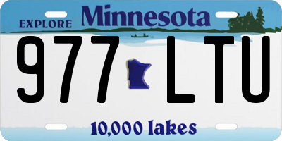 MN license plate 977LTU