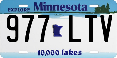MN license plate 977LTV