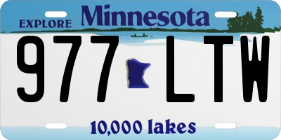 MN license plate 977LTW