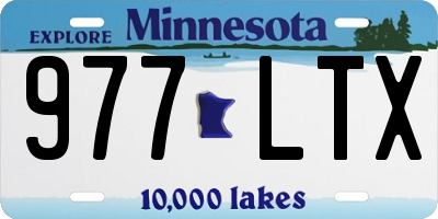 MN license plate 977LTX