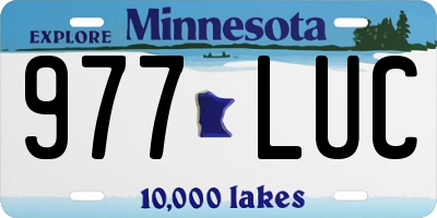 MN license plate 977LUC