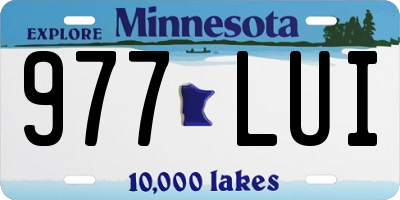 MN license plate 977LUI