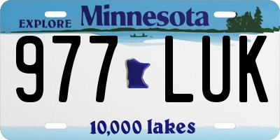 MN license plate 977LUK