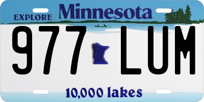 MN license plate 977LUM