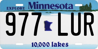 MN license plate 977LUR
