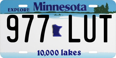MN license plate 977LUT