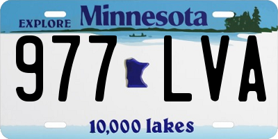 MN license plate 977LVA